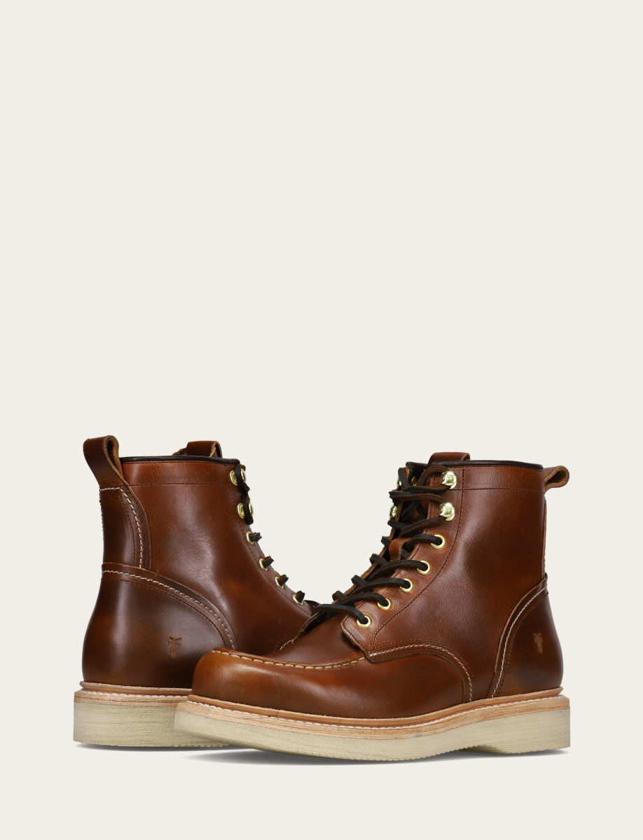 Saddle Boots Frye Men's Saddle Hudson Workboot Wedge Lace Ups