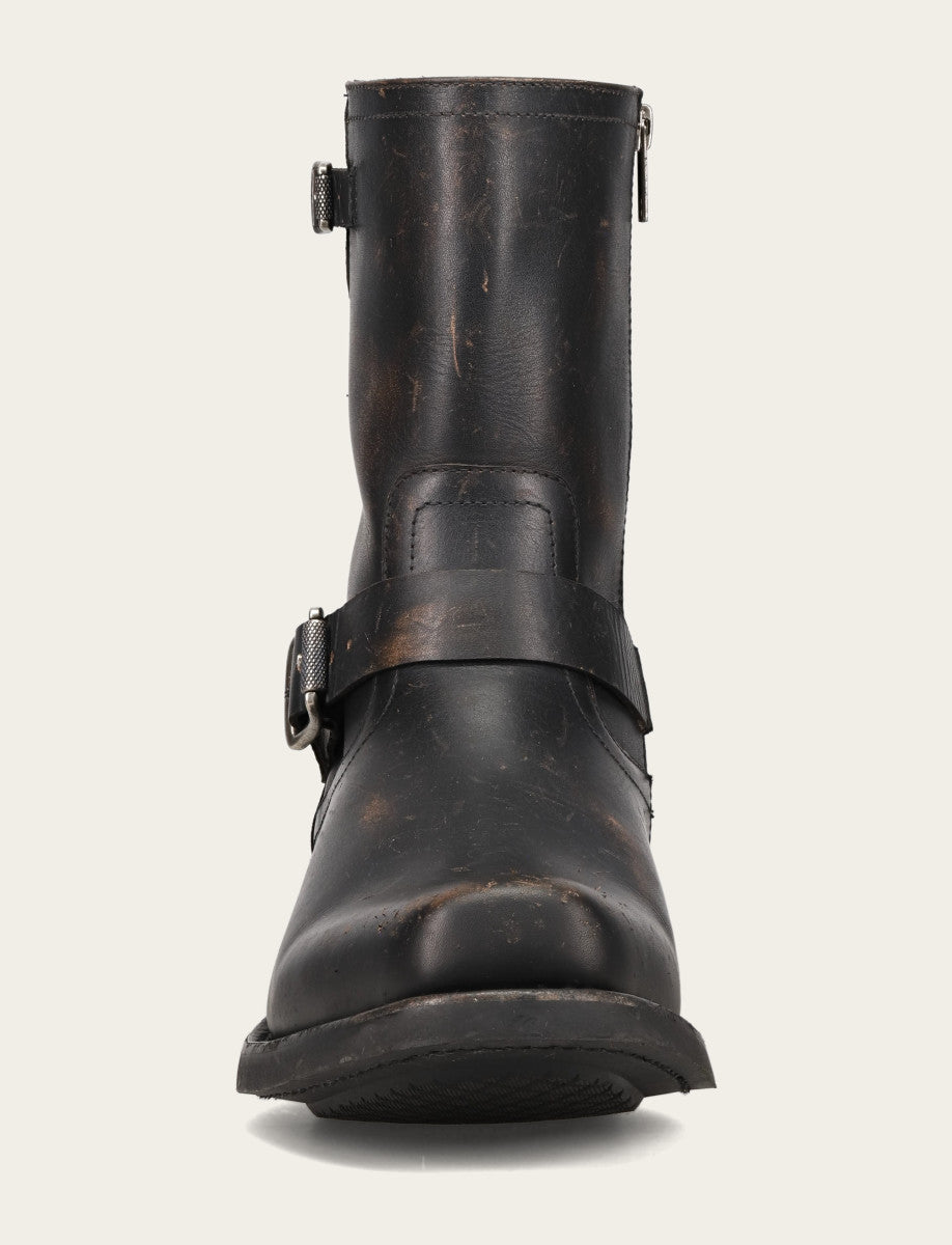 Antique Black Boots Frye Men's Conway Engineer Smooth Leather Boot