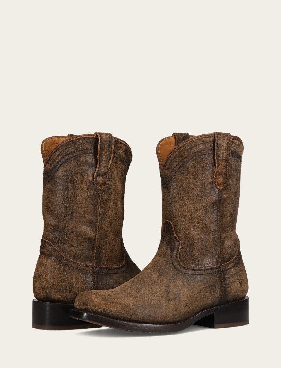 Chocolate Boots Frye Campus Roper