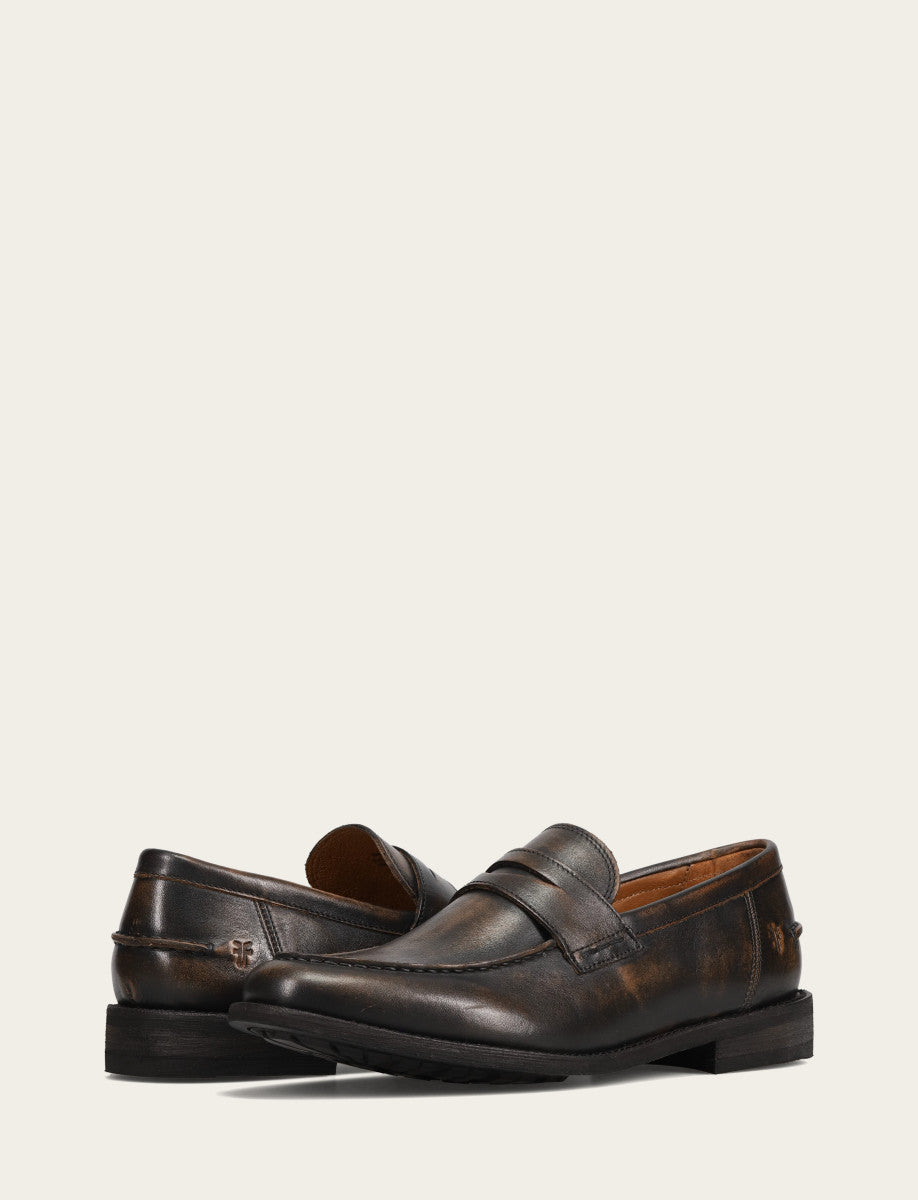 Brown Brush Off Dress|Casual Frye Men's Brown Brush Off Tyler Flex Penny Loafer
