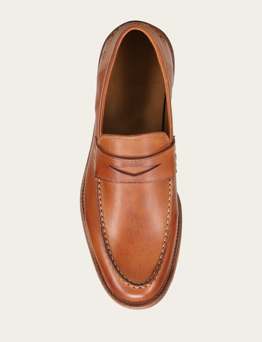 Caramel Dress|Casual Frye Men's Caramel Tyler Flex Penny Loafers