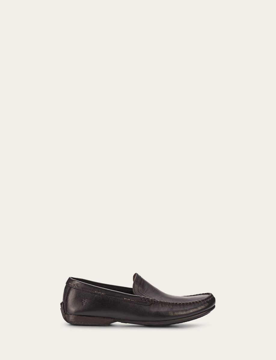 Black Dress Frye Men's Black Lewis Venetian Loafers