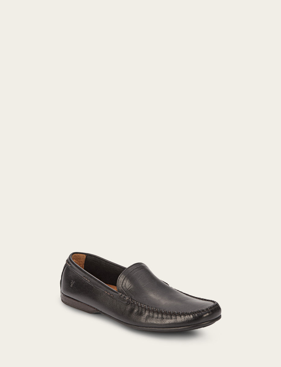 Black Dress Frye Men's Black Lewis Venetian Loafers
