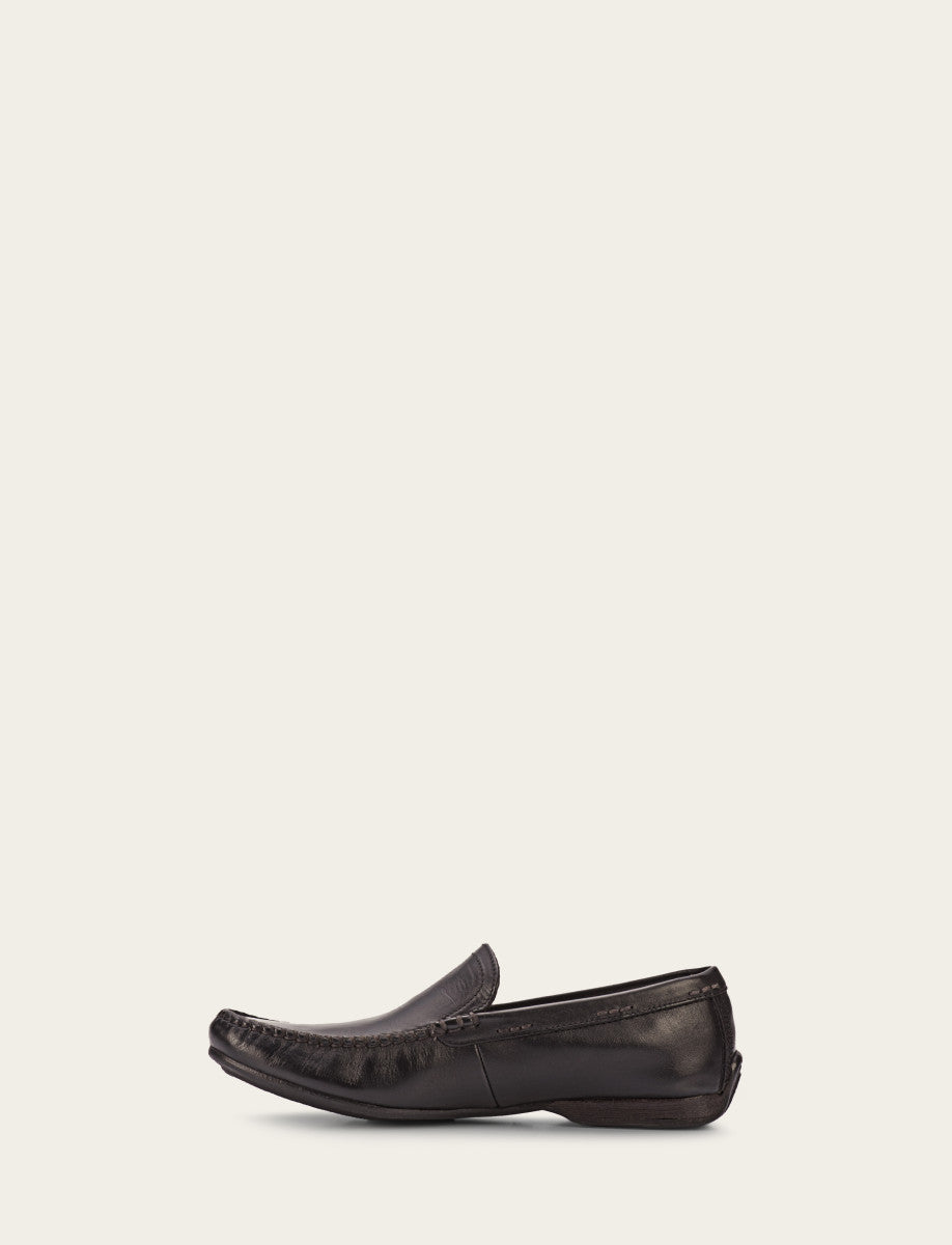 Black Dress Frye Men's Black Lewis Venetian Loafers