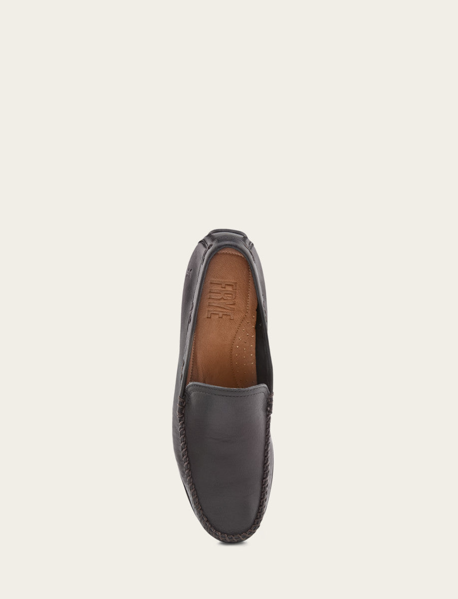 Black Dress Frye Men's Black Lewis Venetian Loafers