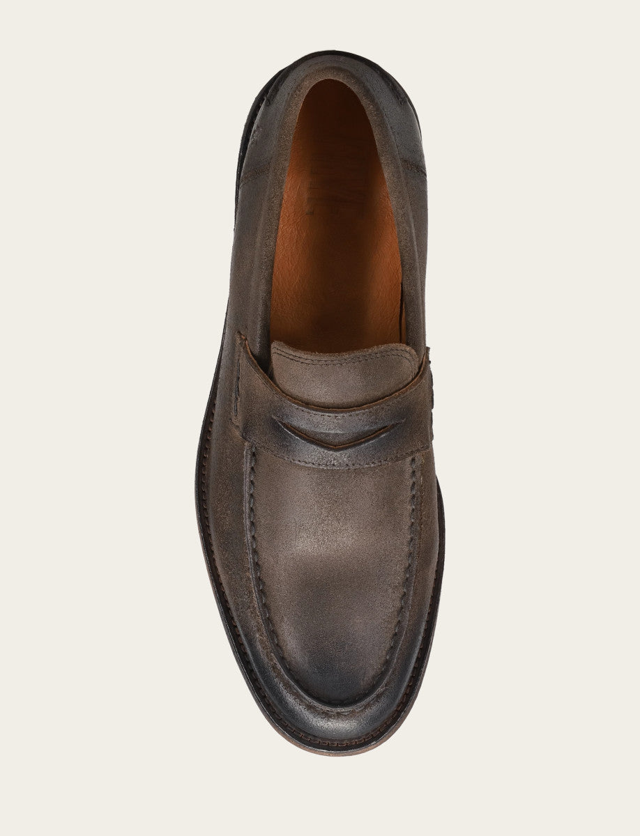 Chocolate Dress|Casual Frye Men's Chocolate Tyler Flex Penny Loafers