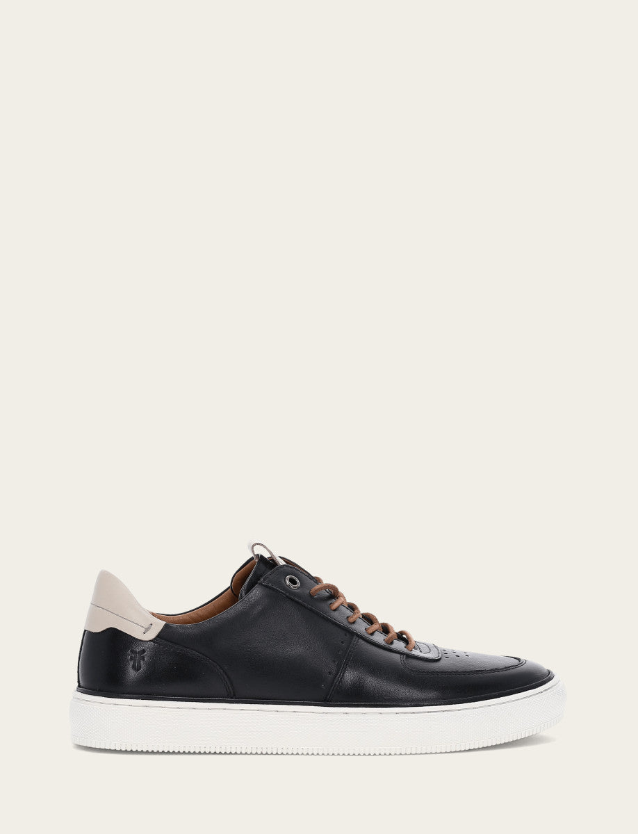 Black Casual Frye Men's Black Astor Low Lace Court Sneakers