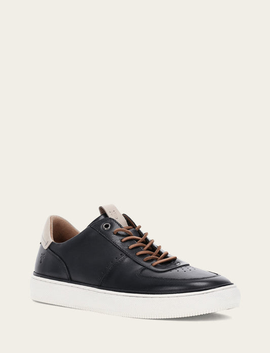 Black Casual Frye Men's Black Astor Low Lace Court Sneakers