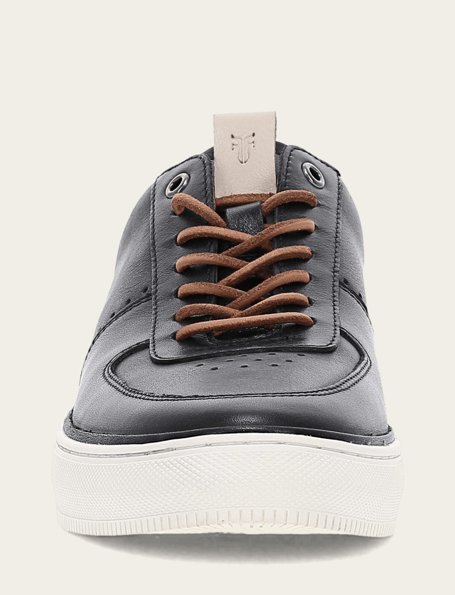 Black Casual Frye Men's Black Astor Low Lace Court Sneakers