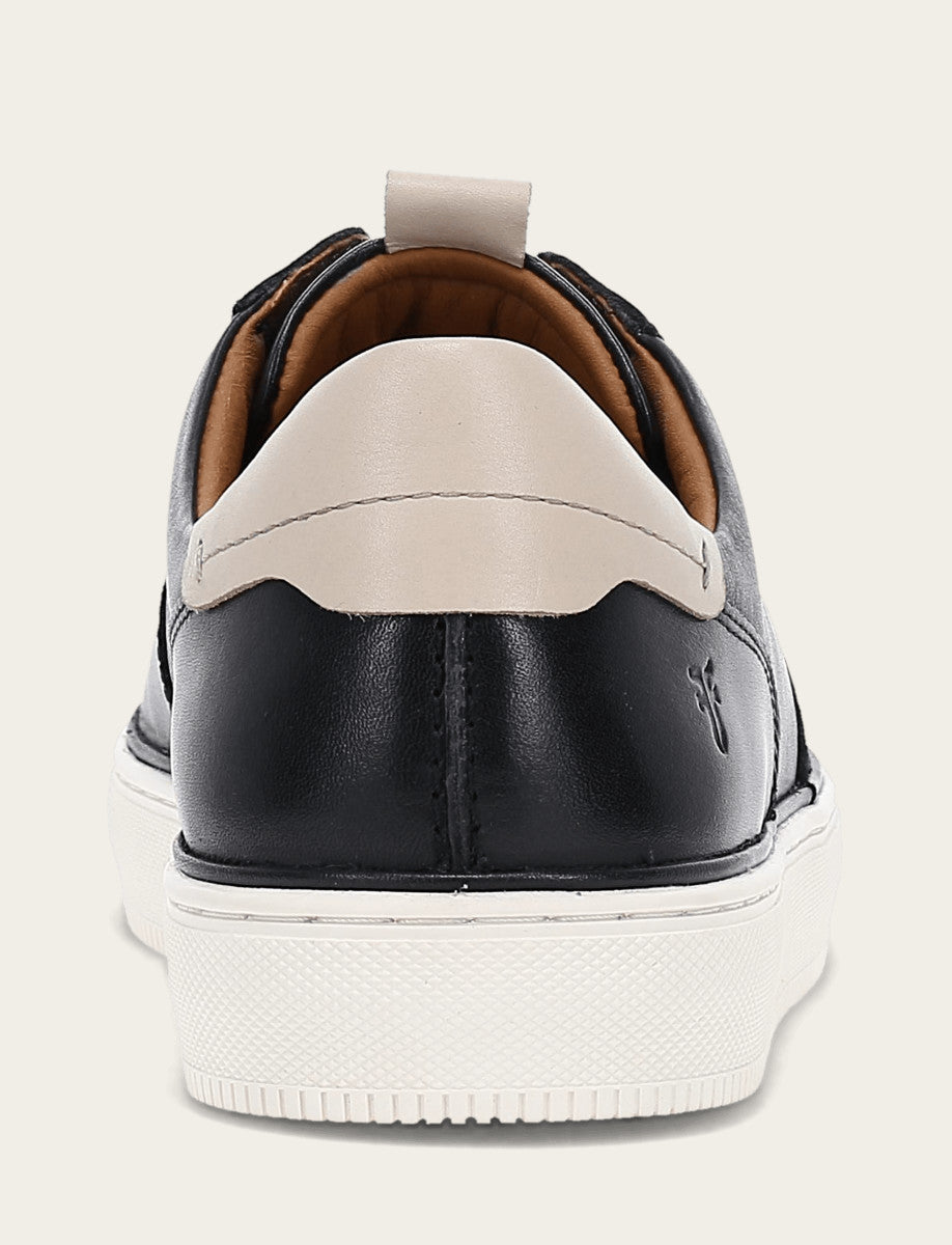 Black Casual Frye Men's Black Astor Low Lace Court Sneakers