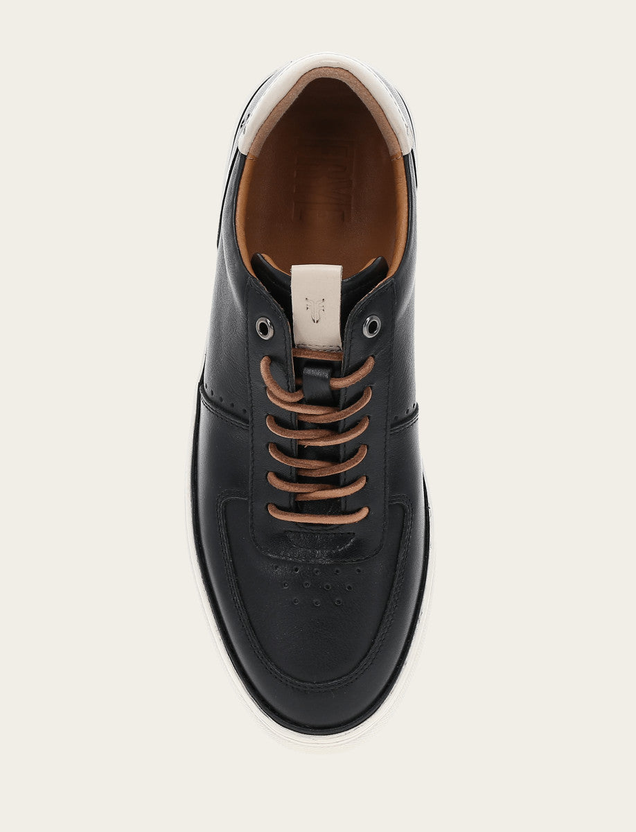 Black Casual Frye Men's Black Astor Low Lace Court Sneakers