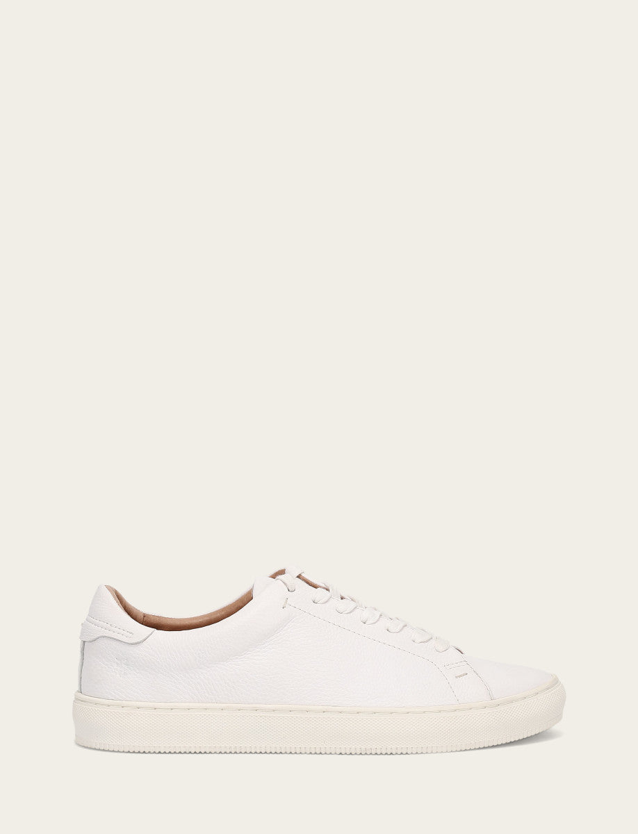 White Casual Frye Men's White Astor Low Lace Slip On Sneakers