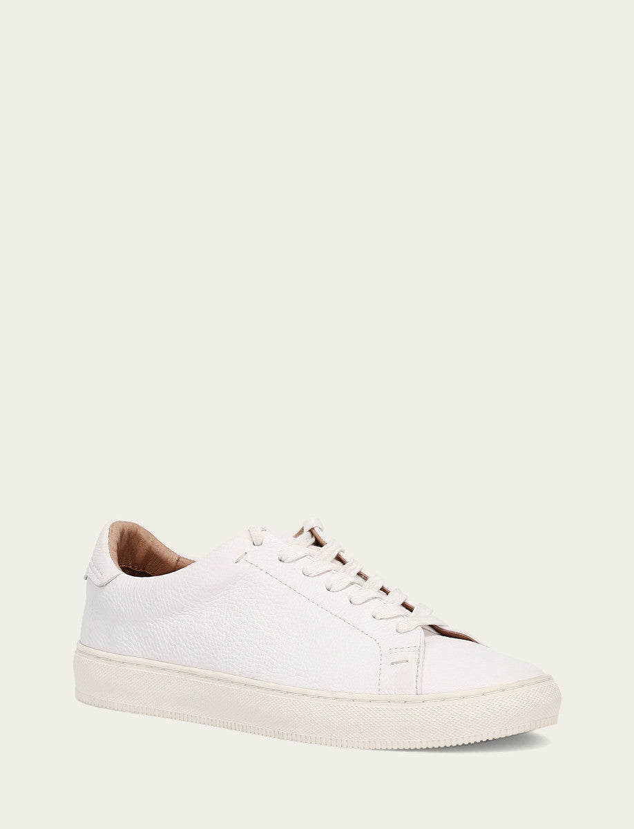 White Casual Frye Men's White Astor Low Lace Slip On Sneakers