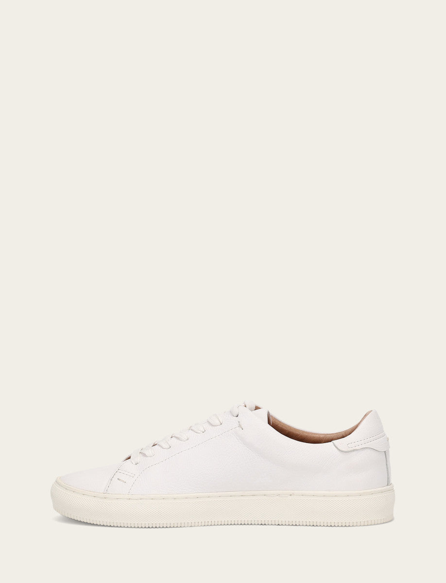 White Casual Frye Men's White Astor Low Lace Slip On Sneakers