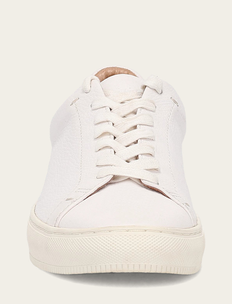 White Casual Frye Men's White Astor Low Lace Slip On Sneakers