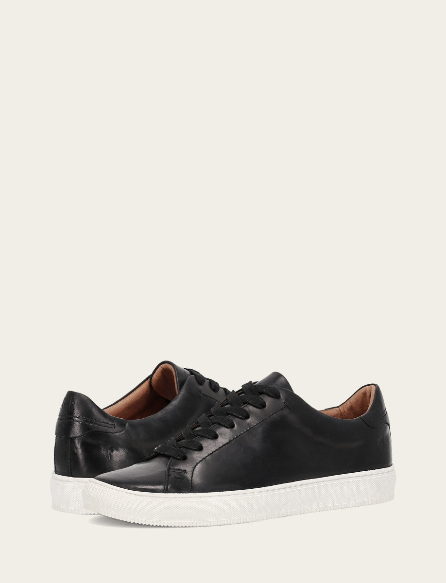 Black Casual Frye Men's Black Astor Low Lace Slip On Sneakers