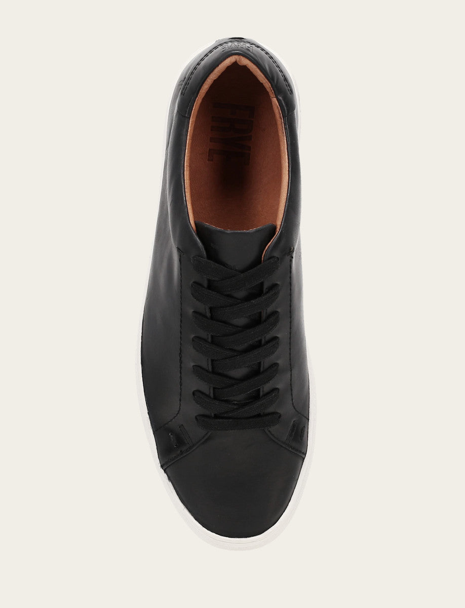 Black Casual Frye Men's Black Astor Low Lace Slip On Sneakers
