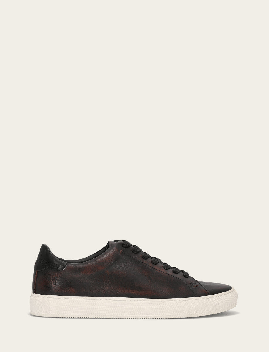 Antiqued Black Casual Frye Men's Antiqued Black Astor Low Lace Slip On Sneakers