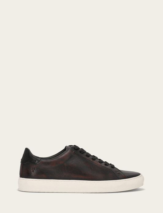 Antiqued Black Casual Frye Men's Antiqued Black Astor Low Lace Slip On Sneakers