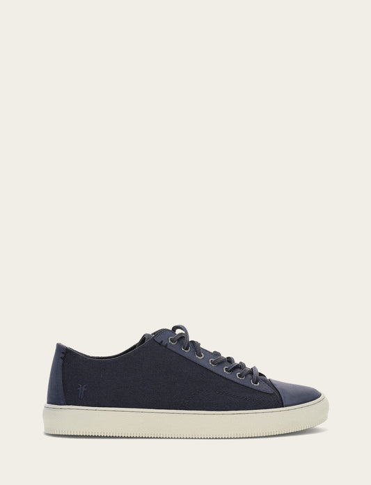 Indigo Casual Frye Men's Indigo Astor Cap Toe Low Lace Sneakers