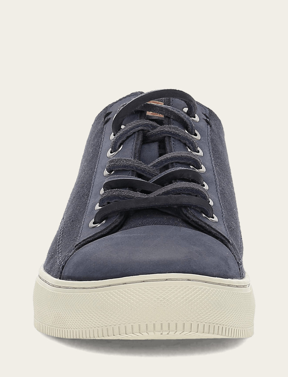 Indigo Casual Frye Men's Indigo Astor Cap Toe Low Lace Sneakers