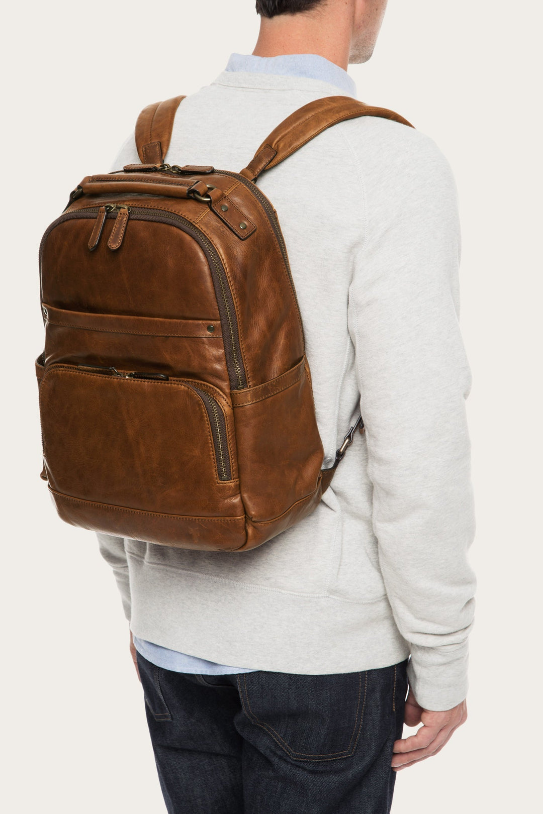 Cognac Bags Frye Logan Cognac Backpack