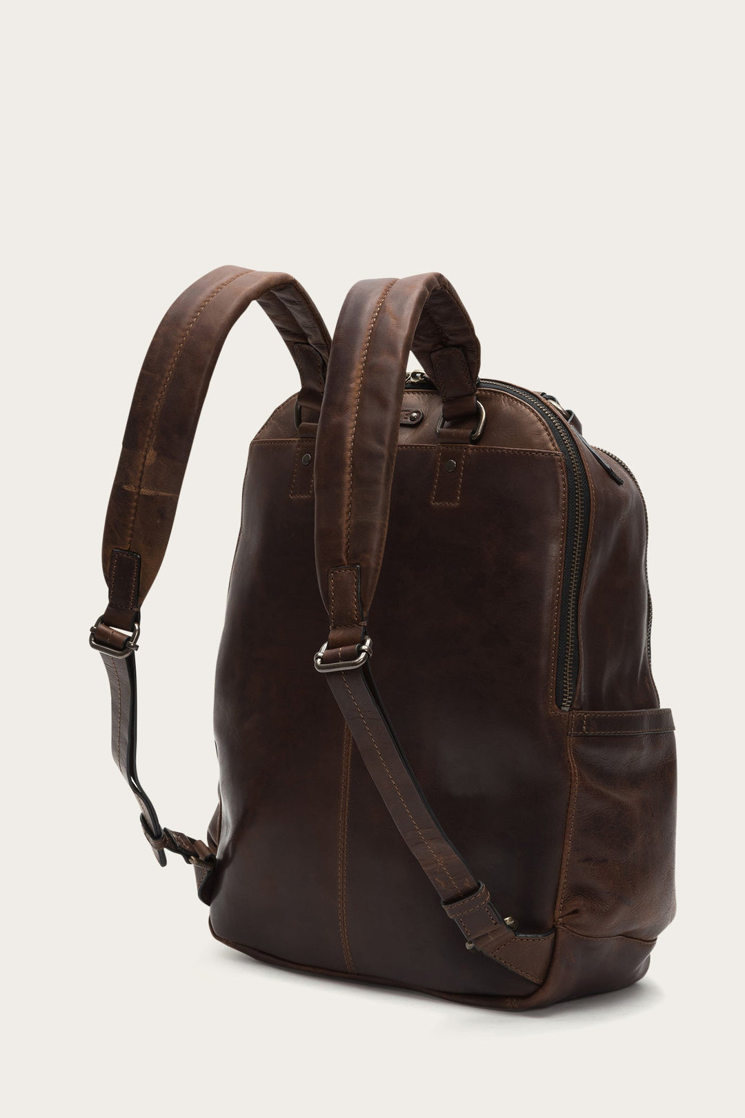Dark Brown Bags Frye Logan Dark Brown Backpack