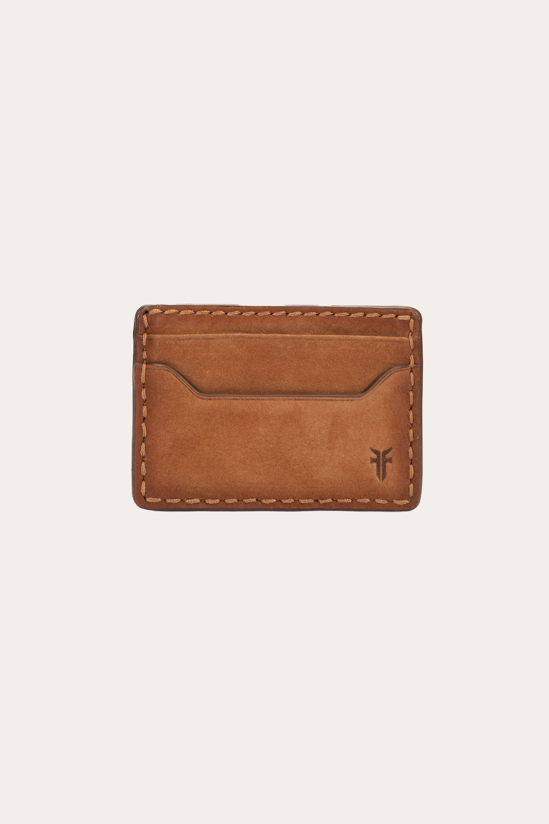 Cognac Wallets & Accessories Frye Logan Nubuck Cognac Money Clip Card Case