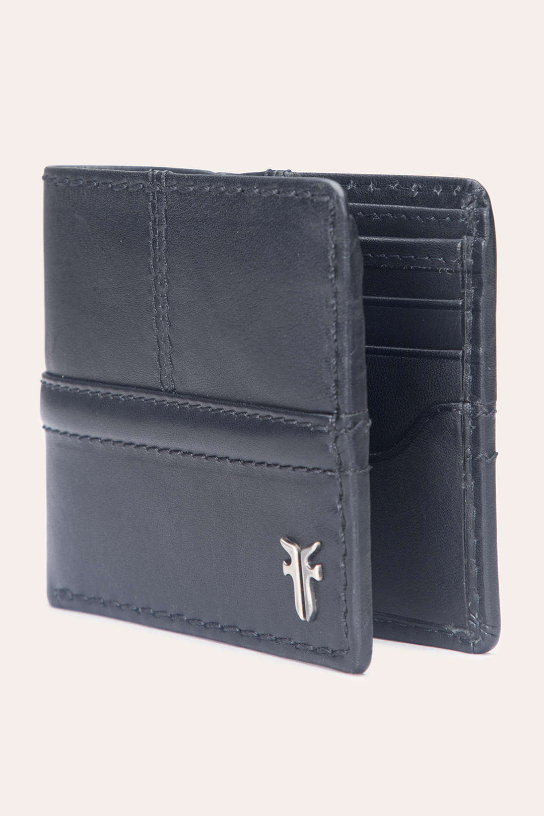 Black Wallets & Accessories Frye Nash Black Double Billfold