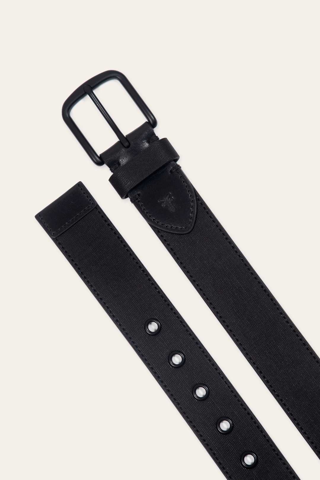 Black Belts Frye Men’s Black 38mm Coated Canvas Belt