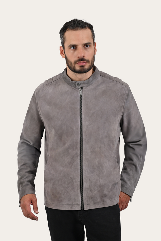 Gray Leather Jackets Frye Gray Rhys Jacket