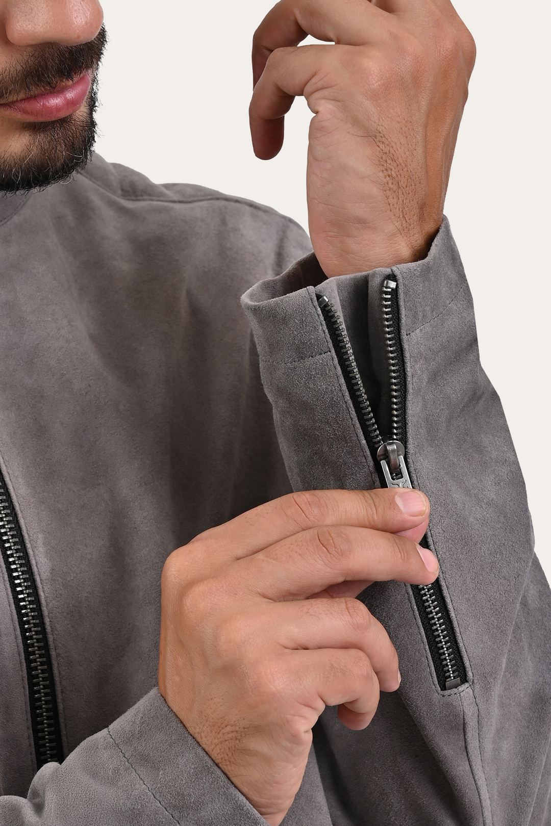Gray Leather Jackets Frye Gray Rhys Jacket