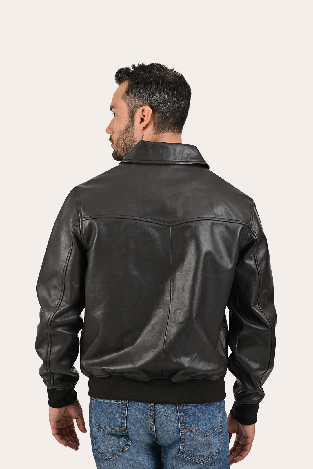 Dark Brown Leather Jackets Frye Men’s Dark Brown Dusty Trucker Leather Jacket