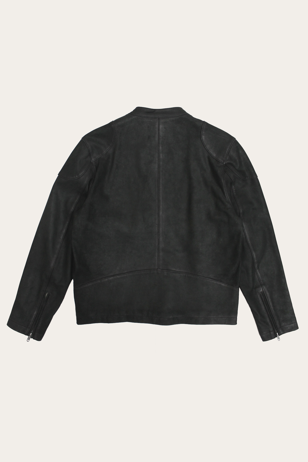 Black Leather Jackets Frye Men’s Black Gannon Lamb Leather Racer Jacket