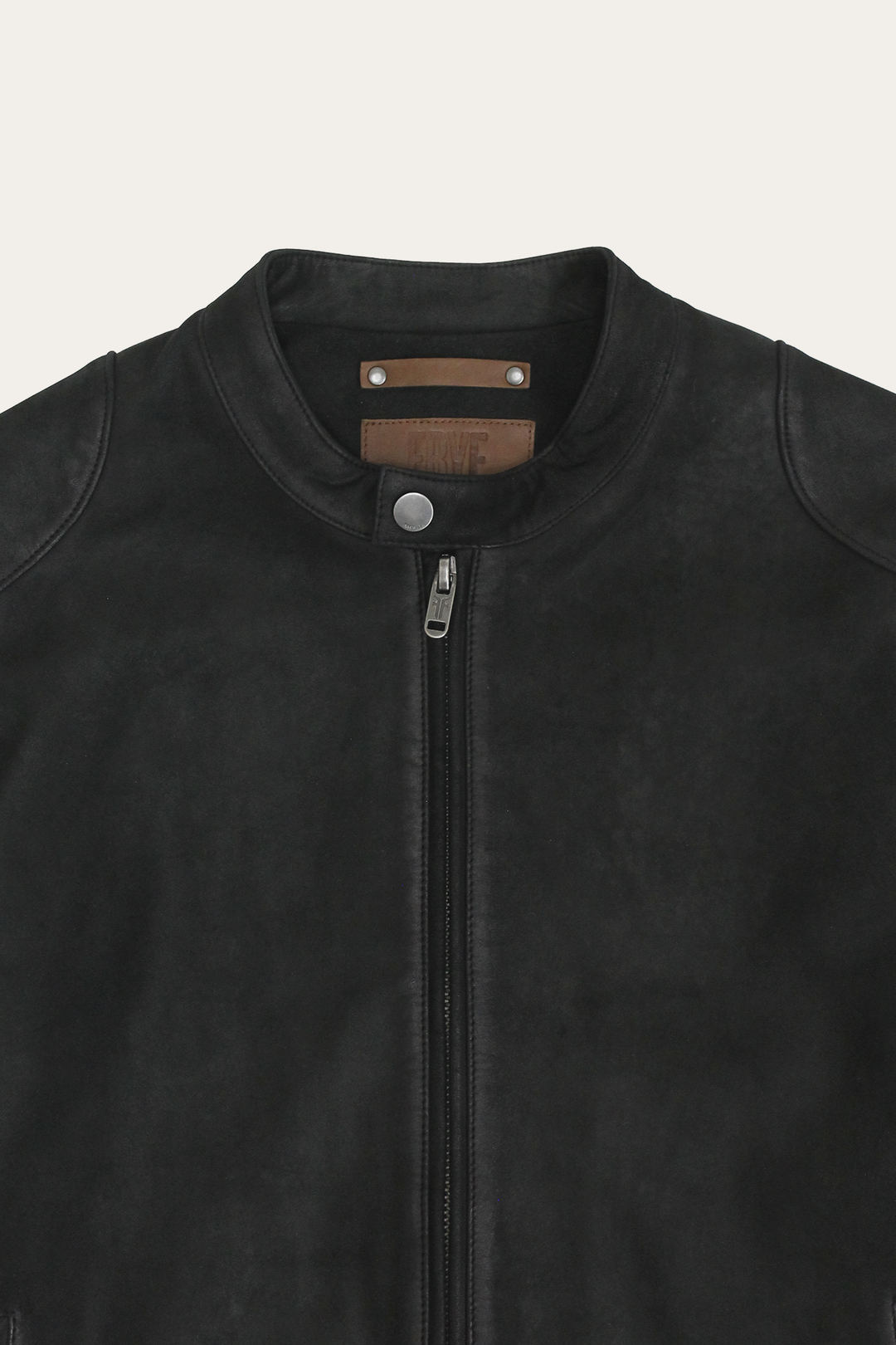 Black Leather Jackets Frye Men’s Black Gannon Lamb Leather Racer Jacket