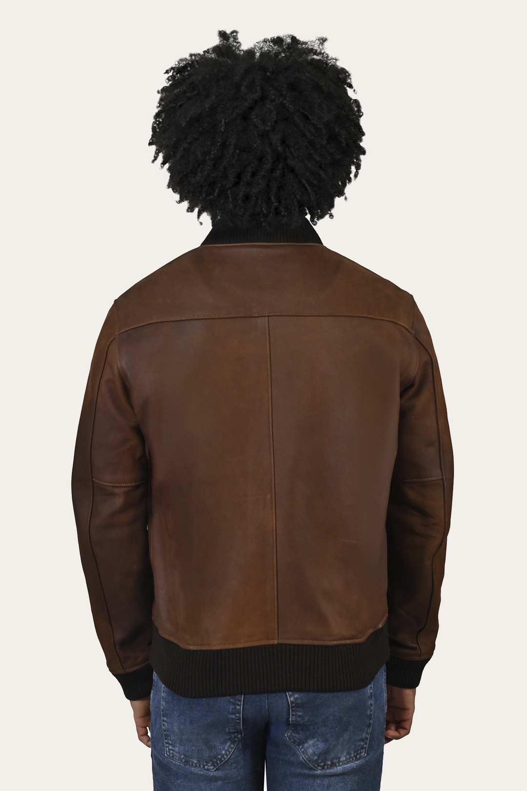 Cognac Leather Jackets Frye Men’s Cognac Clay Leather Bomber Jacket