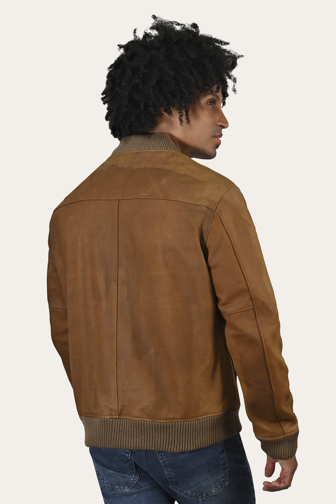 Burnt copper Leather Jackets Frye Men’s Burnt Copper Clay Leather Bomber Jacket