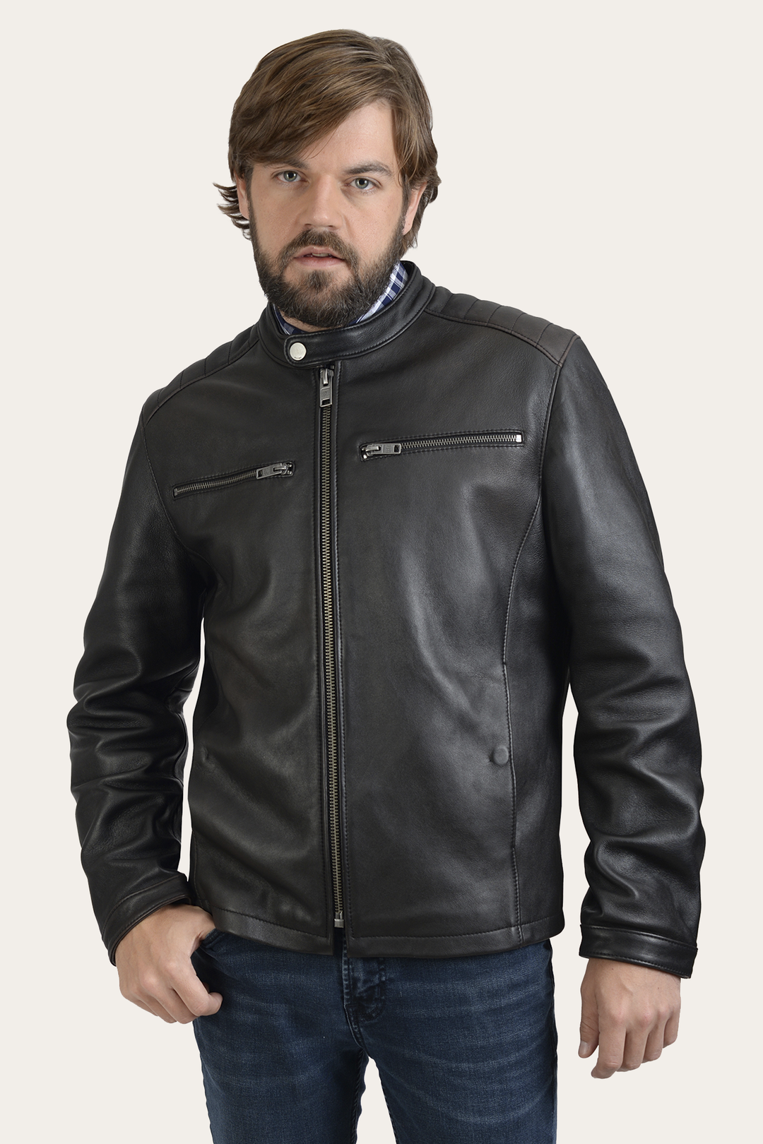 Black Leather Jackets Frye Rustler Racer Jacket