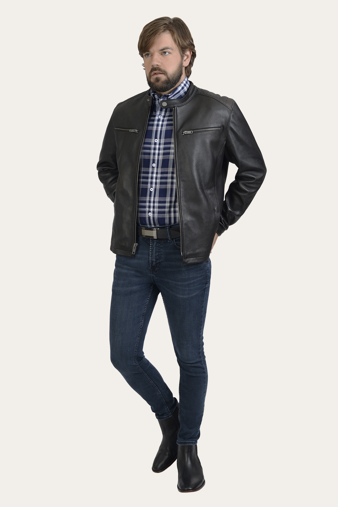 Black Leather Jackets Frye Rustler Racer Jacket