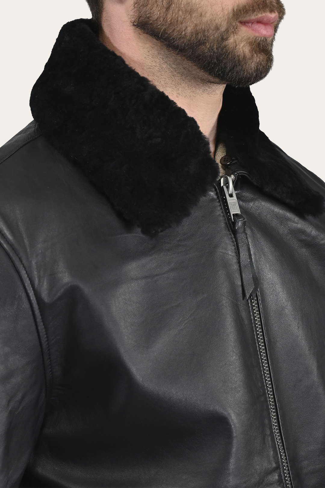 Black Leather Jackets Frye Remington Trucker Jacket