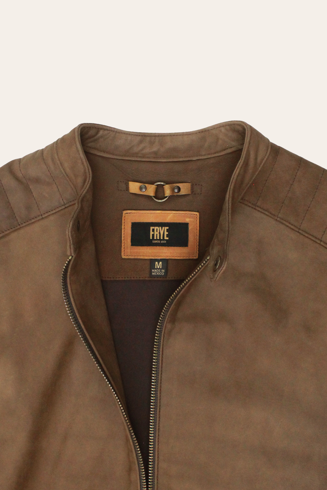 Tobacco Leather Jackets Frye Men’s Tobacco Desert Racer Leather Jacket