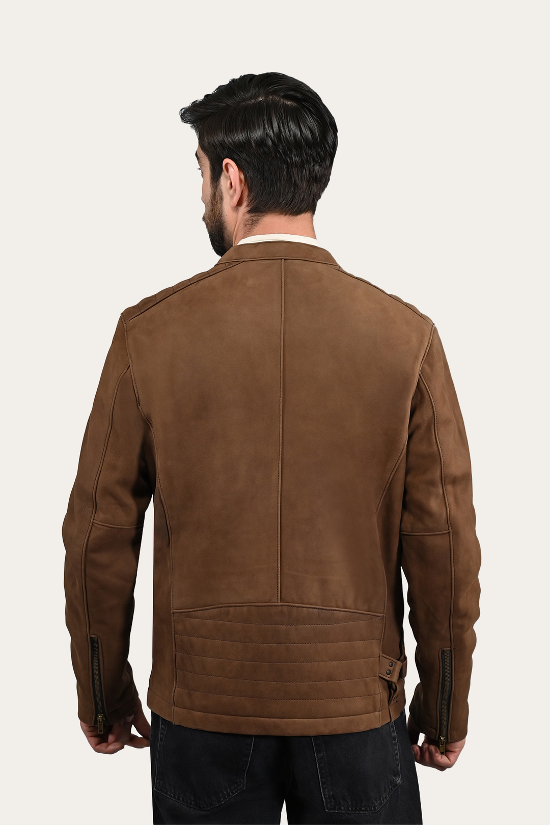 Tobacco Leather Jackets Frye Men’s Tobacco Desert Racer Leather Jacket