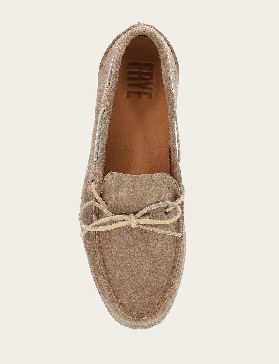 Mushroom  Frye Men's Mushroom Mason One Eye Tie Loafers