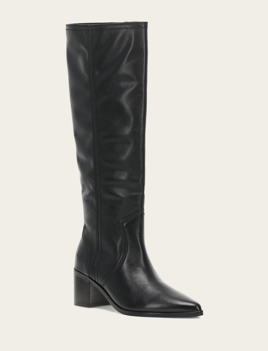 Black Boots Frye Women's Black Sadie Softy Tall Booties