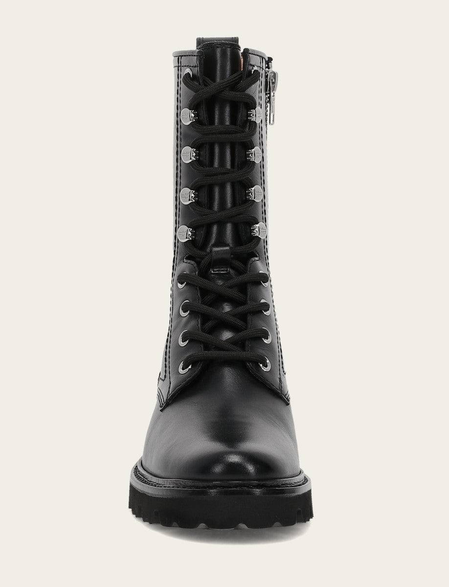 Black Boots Frye Women's Black Olivia Combat Boots