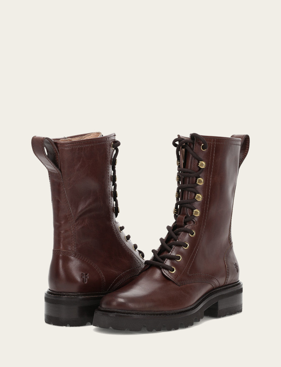 Bourbon Boots Frye Women's Bourbon Olivia Combat Boots