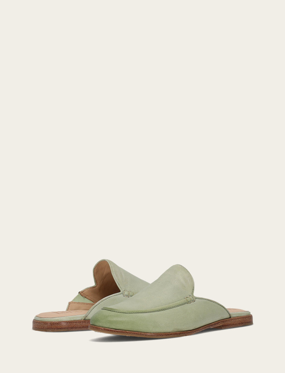 Jade Flats & Mules Frye Faith Mule