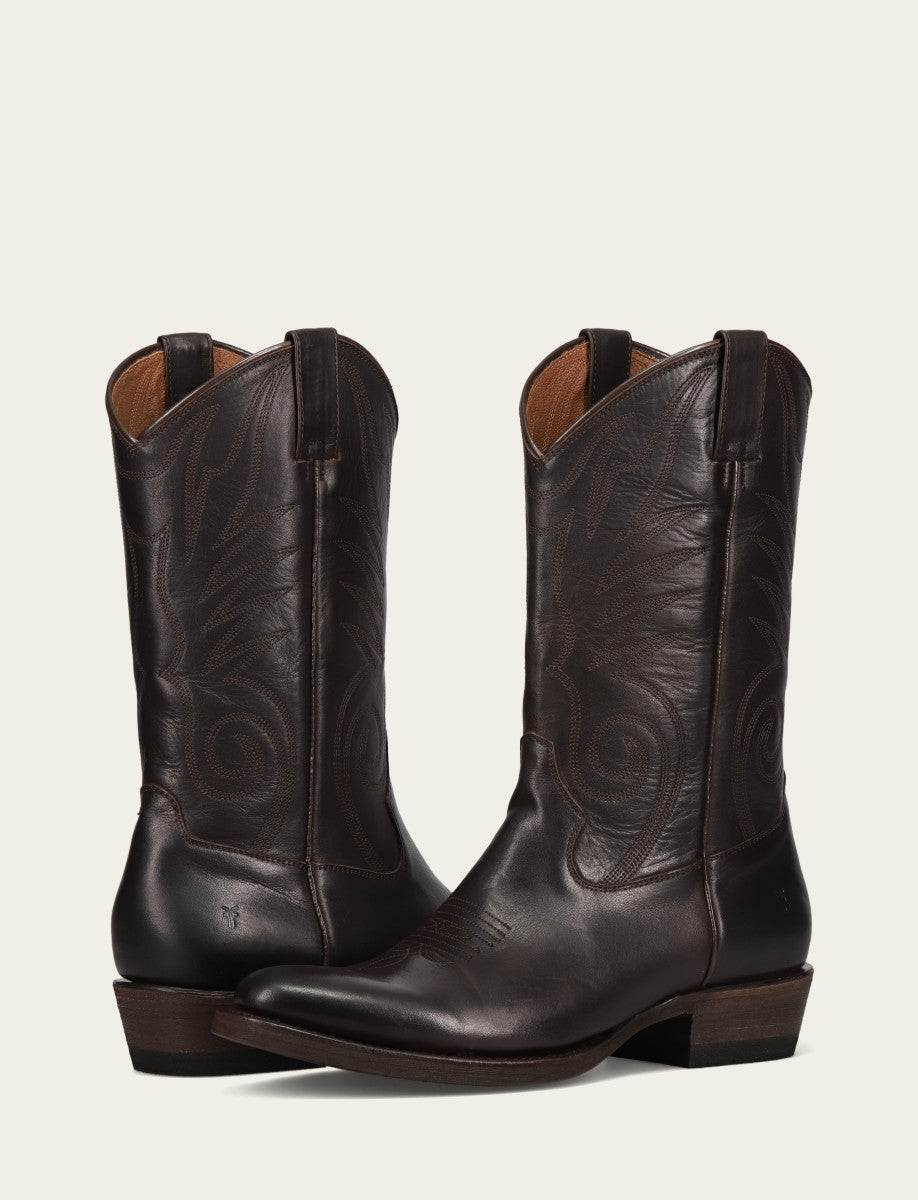CHOCOLATE Boots Frye Men's Chocolate Grady Vintage Stitch Western Boots