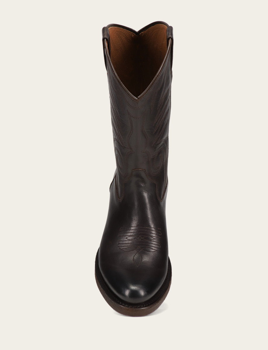 CHOCOLATE Boots Frye Men's Chocolate Grady Vintage Stitch Western Boots